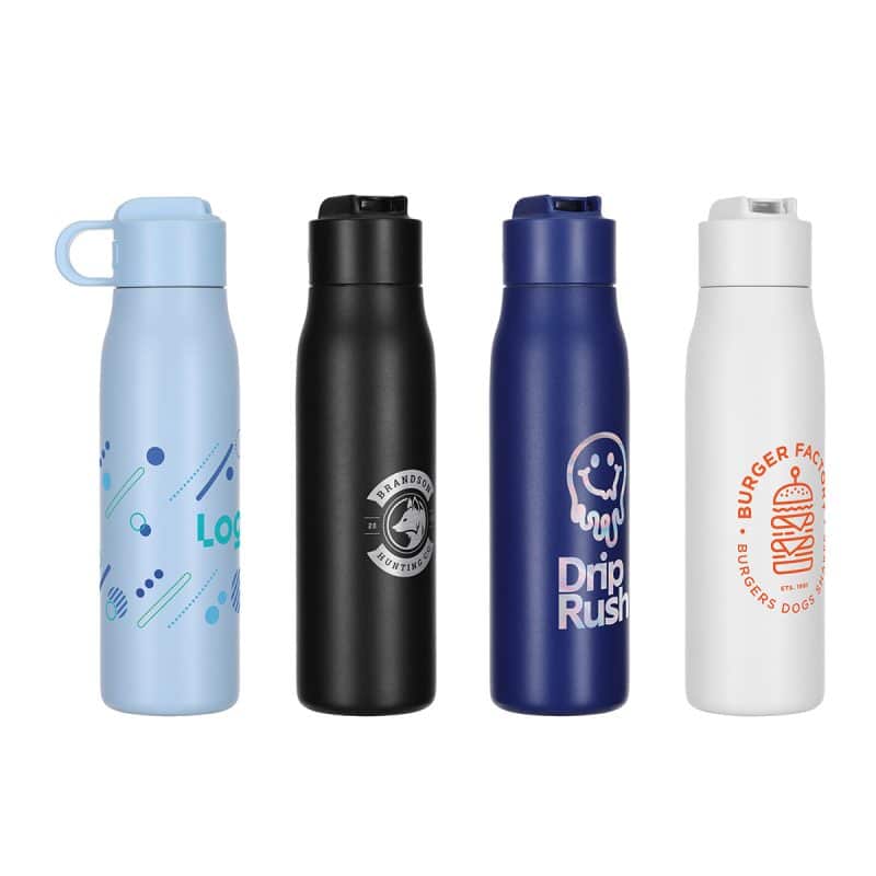 SENSO® Lakeway 22 oz Eco-Friendly Vacuum Insulated Bottle w/ Push-Button