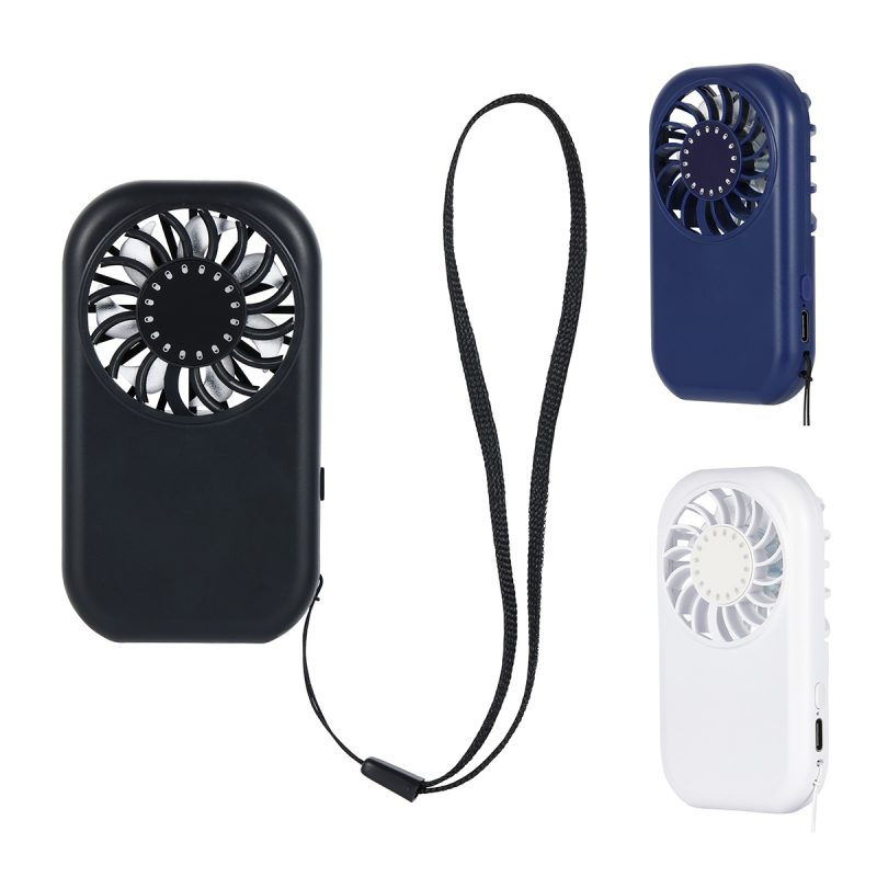 Squall Ultra Mini High-Speed Rechargeable Fan with Lanyard - 1