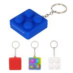 Square Push Pop Key Ring - 1