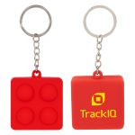 Square Push Pop Key Ring - 4