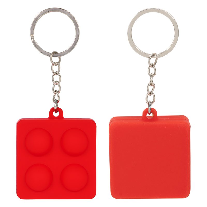 Square Push Pop Key Ring - 5