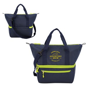 Jasper 2-Compartment 600D Premier Polyester Square Cooler Bag