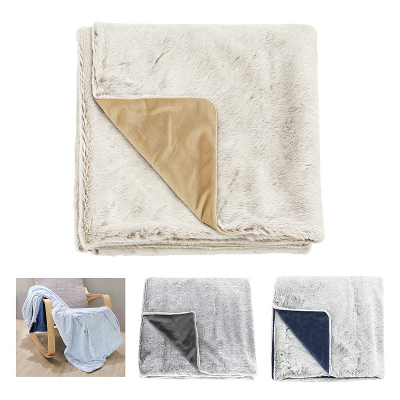 Maya Soft-Plush Fur Blanket - 1