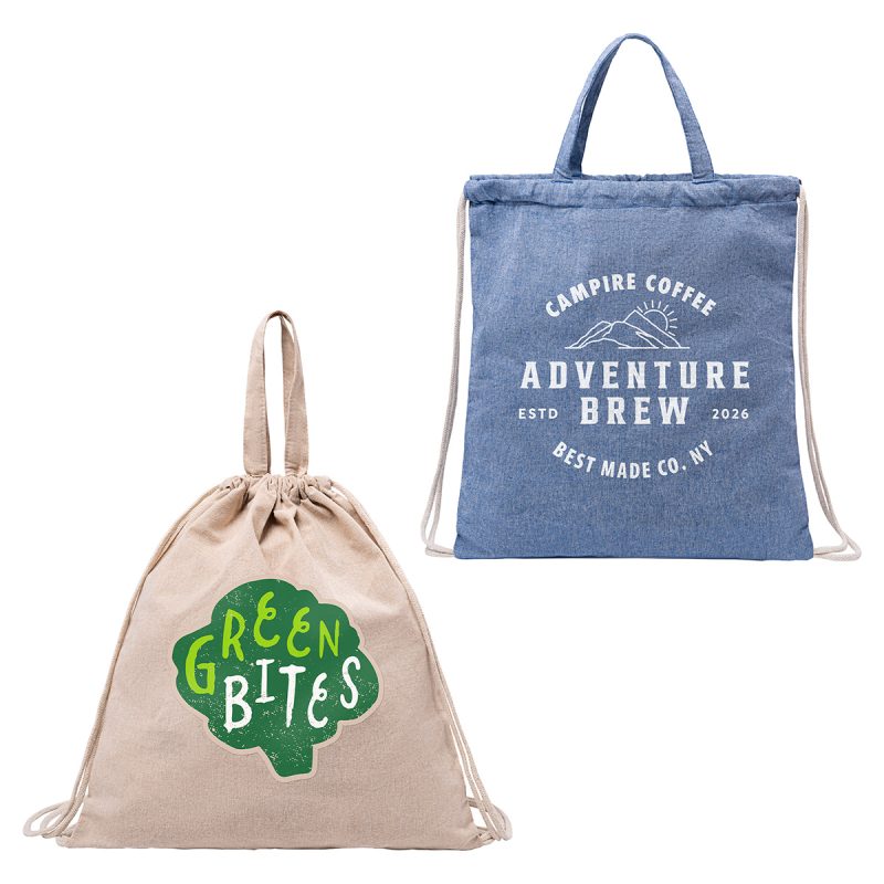 Pueblo-Recycled-Cotton-RPET-Drawstring-Bag-WBA-PD26 Pueblo Recycled Cotton & RPET Drawstring Bag