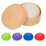 Squishy Dumpling Stress Reliever with Steamer Basket - 1