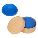 Squishy Dumpling Stress Reliever with Steamer Basket - 8