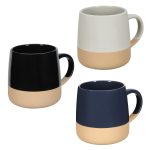 Artisan 15 oz Ceramic Mug w/ Clay Base - 1