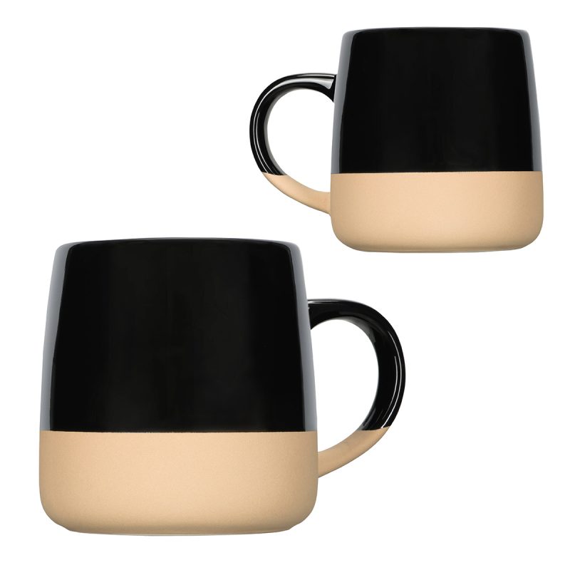 Artisan 15 oz Ceramic Mug w/ Clay Base - 3
