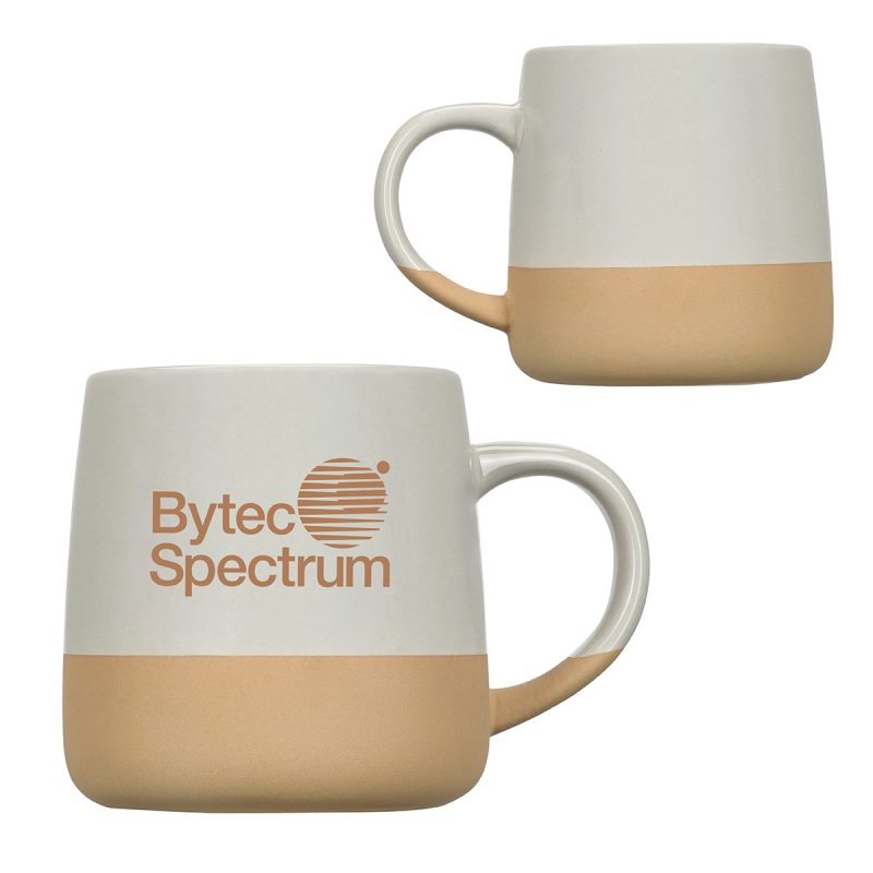 Artisan 15 oz Ceramic Mug w/ Clay Base - 4