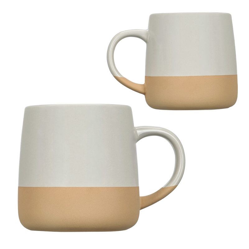 Artisan 15 oz Ceramic Mug w/ Clay Base - 5