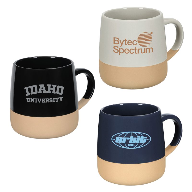 Artisan 15 oz Ceramic Mug w/ Clay Base