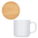 Dalton 12 oz Ceramic Mug w/ Bamboo Lid/Coaster - 9