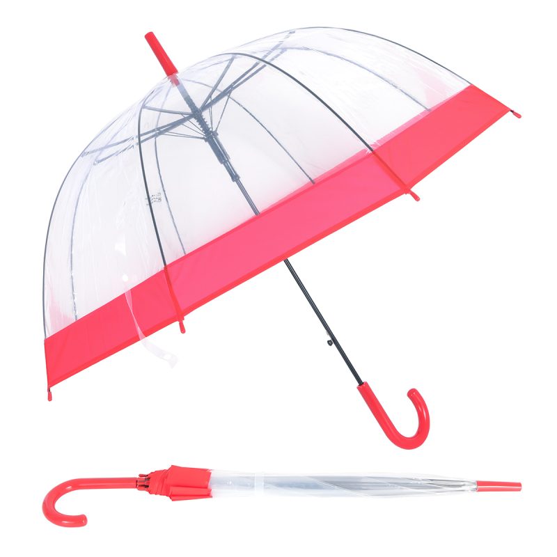 Dome 46" Arc Auto-Open Clear-View Umbrella - 5