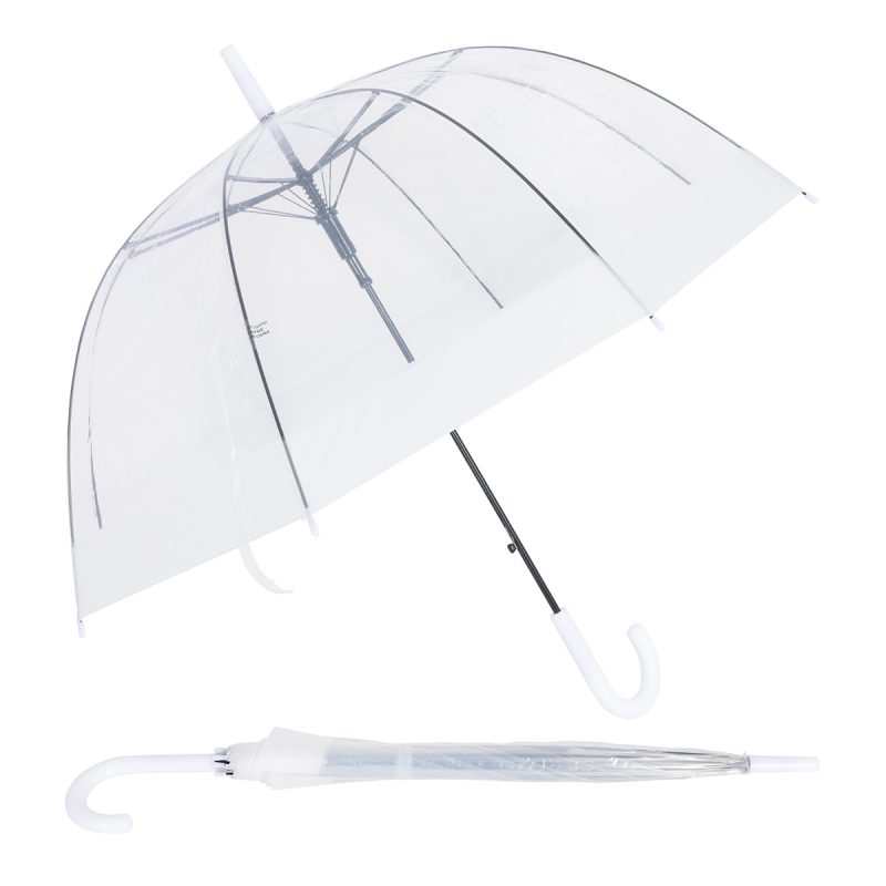 Dome 46" Arc Auto-Open Clear-View Umbrella - 7
