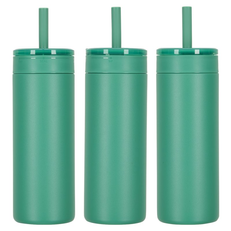 Elyse 22 oz Eco-Friendly Leak Proof Vacuum Silicone Straw Tumbler - 5