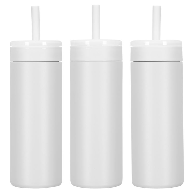 Elyse 22 oz Eco-Friendly Leak Proof Vacuum Silicone Straw Tumbler - 9