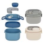 Gourmet Microwaveable Lunch Box with Utensils - 1