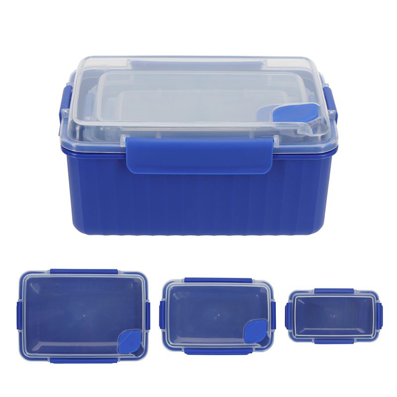 Kiosk 3-Piece Food Container Set with Vented Lids - 3