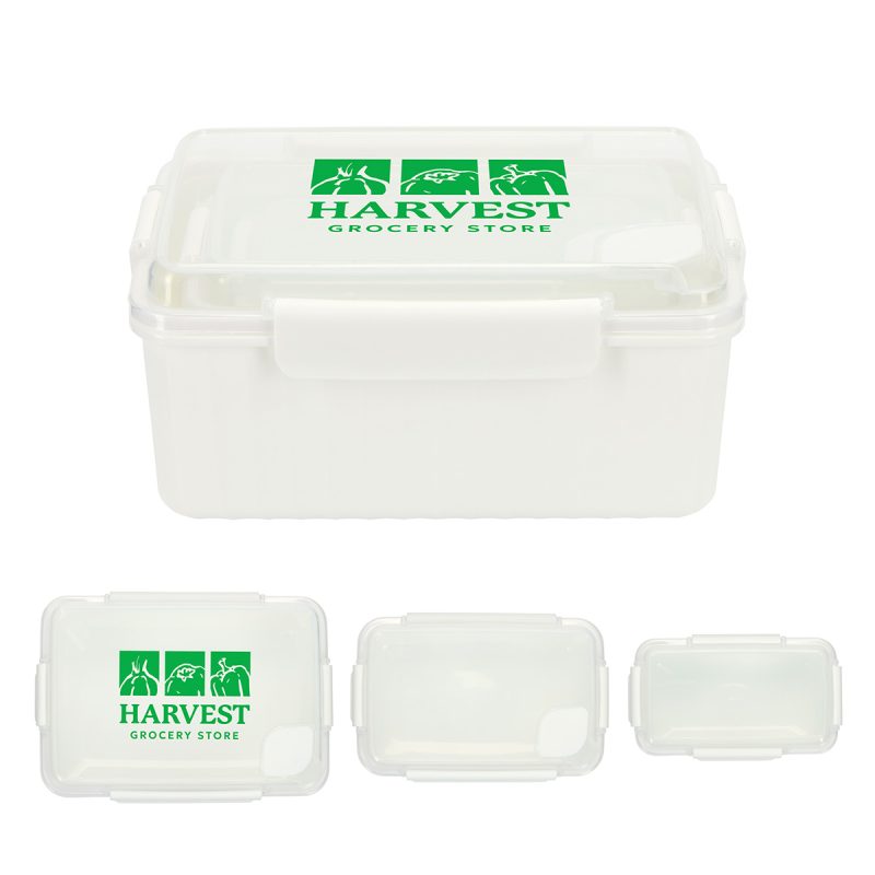 Kiosk 3-Piece Food Container Set with Vented Lids - 4