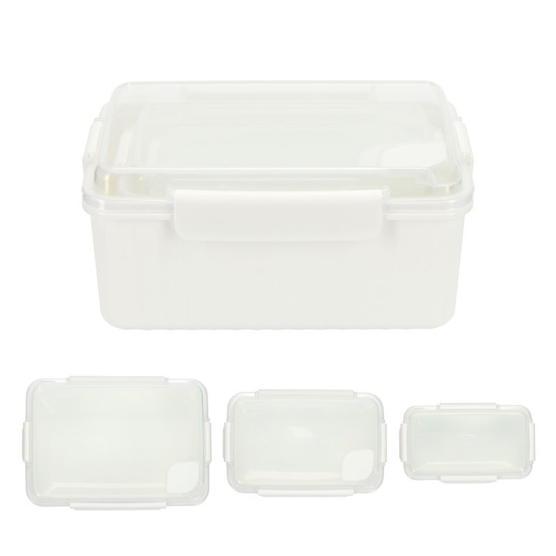 Kiosk 3-Piece Food Container Set with Vented Lids - 5