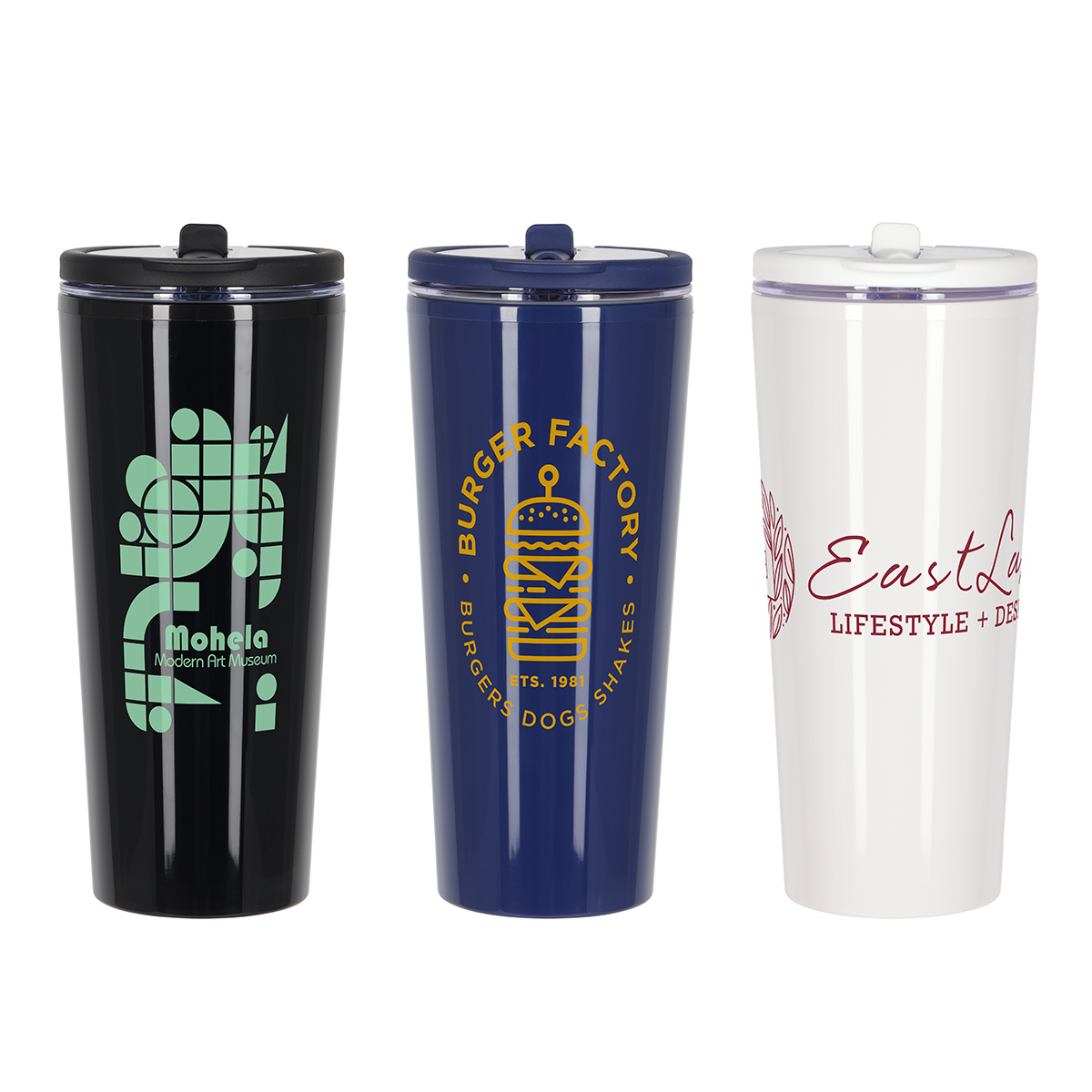 Larsen 24 oz Recycled Acrylic Straw Tumbler w/ Handle