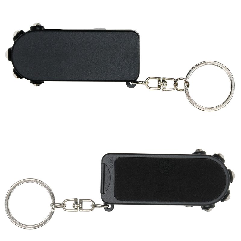 Mini Fidget Massage Roller with Phone Holder and Screen Cleaner Keychain - 3