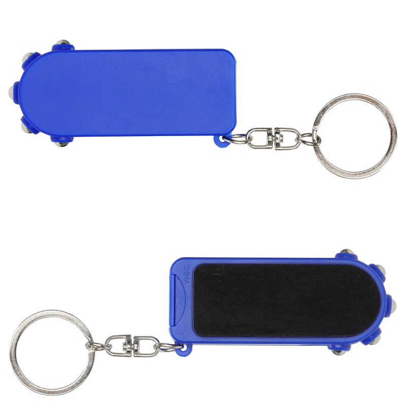 Mini Fidget Massage Roller with Phone Holder and Screen Cleaner Keychain - 5