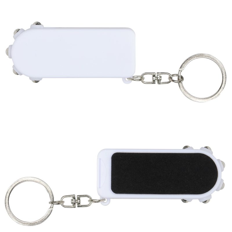 Mini Fidget Massage Roller with Phone Holder and Screen Cleaner Keychain - 9