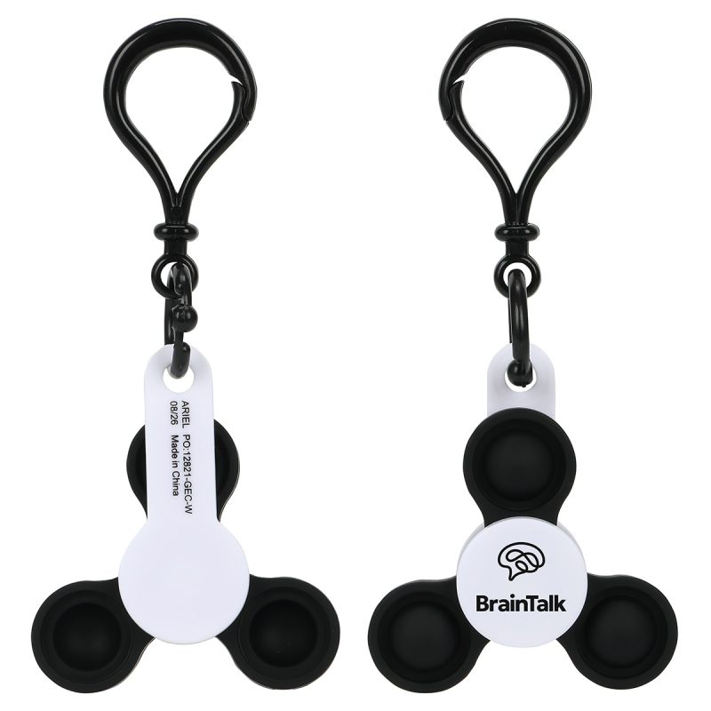 Push Pop Fidget Spinner Keyring - 2