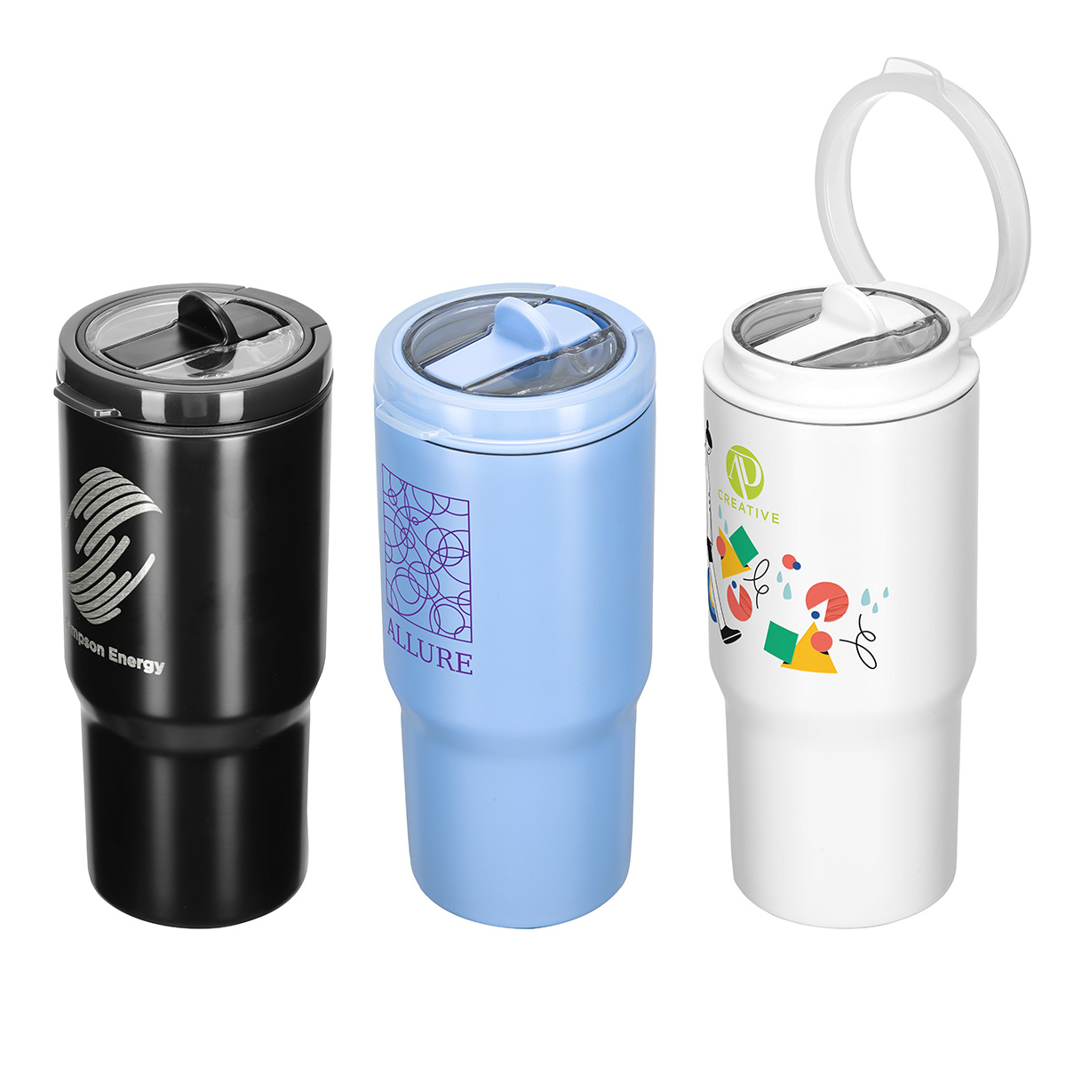 Quincy 25 oz Eco-Friendly Vacuum Insulated Tumbler w/ Removable Straw