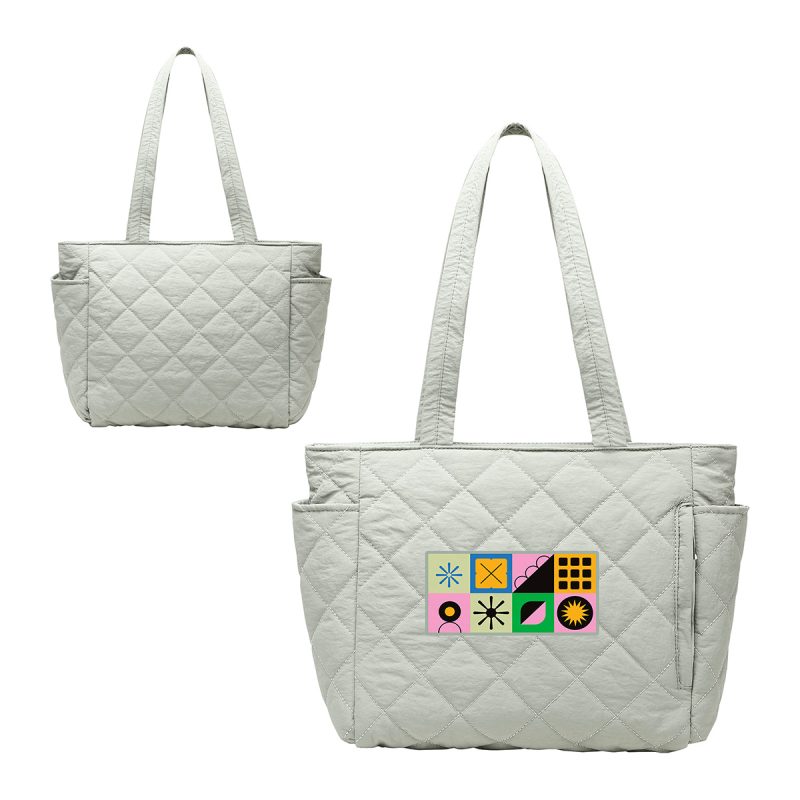 Villa Quilted Nylon Travel Tote - 8